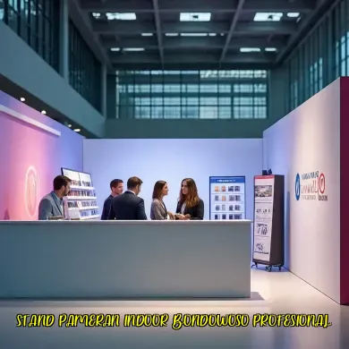 stand pameran indoor bondowoso profesional